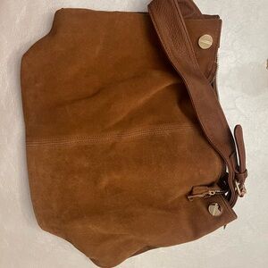 Elegant Brown Suede Women's Bag